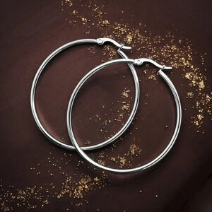 🆕️Minimalist 18K Gold Plated Stainless Steel Hoop Earrings 🌟 Trendy & Chic